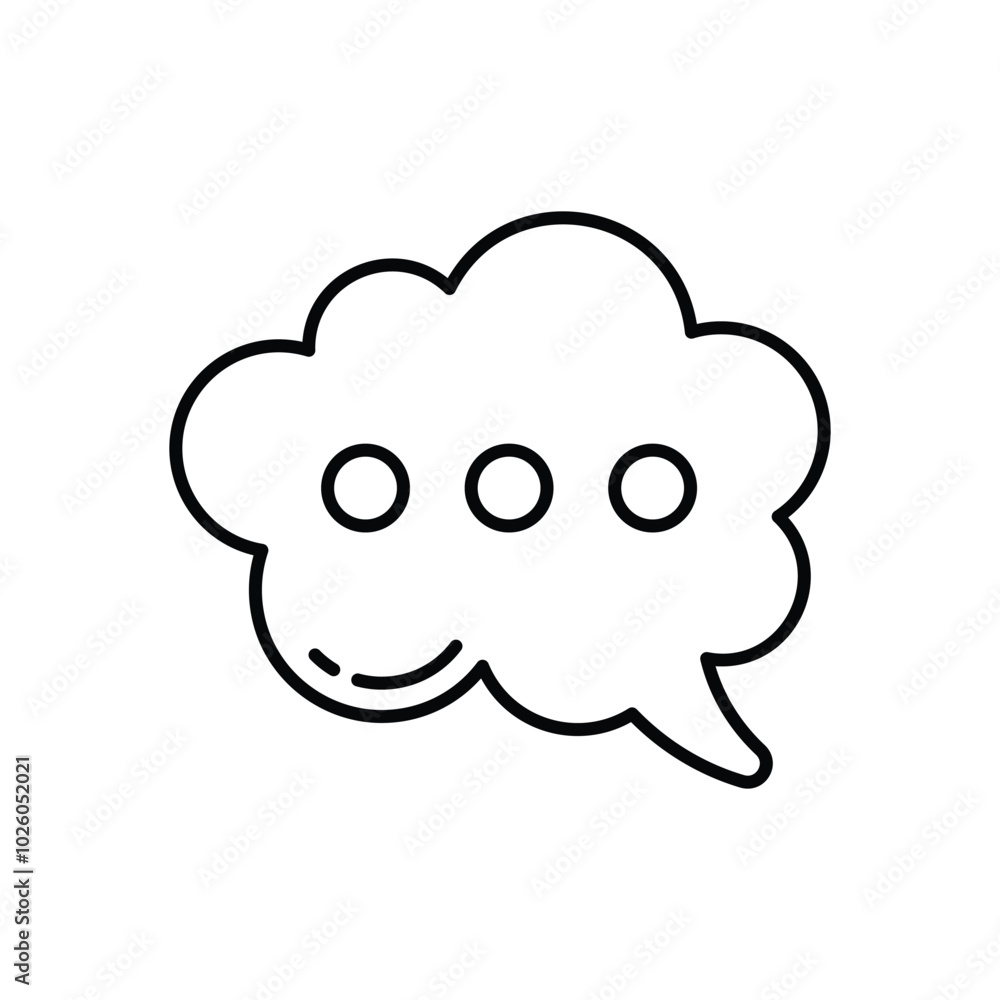 Bubble Chat vector icons stock illustration Bubble Chat vector icons stock illustration