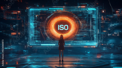 ISO in digital presenting in illustration art
