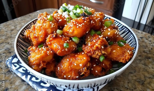Korean-style_fried_chicken._Delicious, food, generation AI