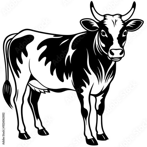 Animal Cow vector illustration on white background