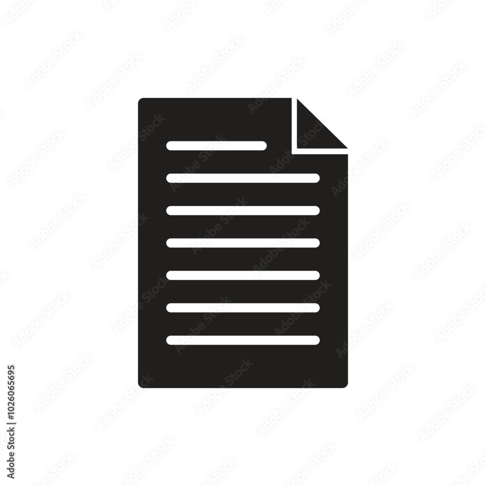 Paper icon logo design template isolated illustration Paper icon logo design template isolated illustration