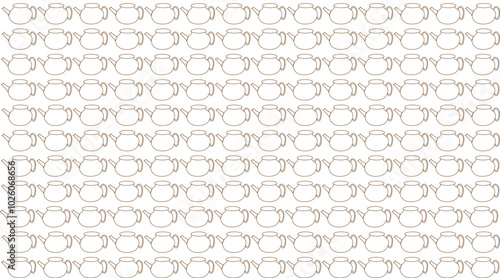Tea pot abstract pattern background vector texture and tea pot vector background