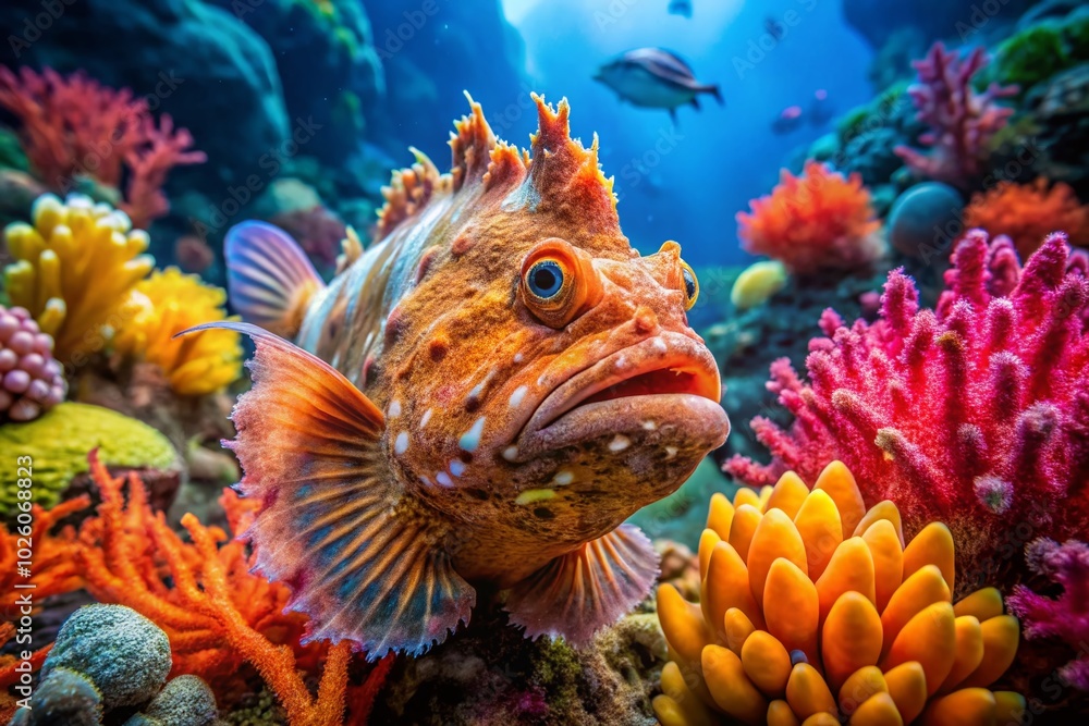 Captivating Longlure Frogfish in an Underwater Wonderland Captivating Longlure Frogfish in an Underwater Wonderland