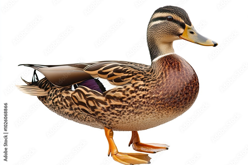 Duck (Cairina moschata) with clipping path Duck (Cairina moschata) with clipping path