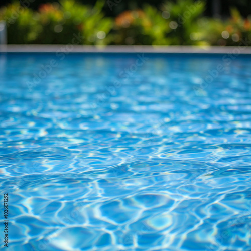 swimming pool with water