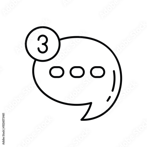 Chatting vector icons stock illustration