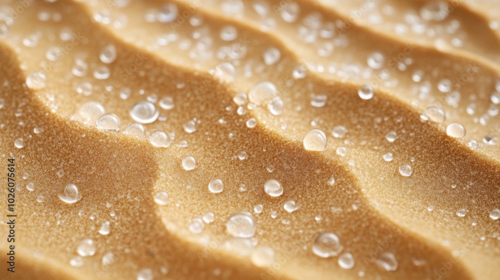 Macro Shot of Desert Sand Absorbing Rain Drops Macro Shot of Desert Sand Absorbing Rain Drops