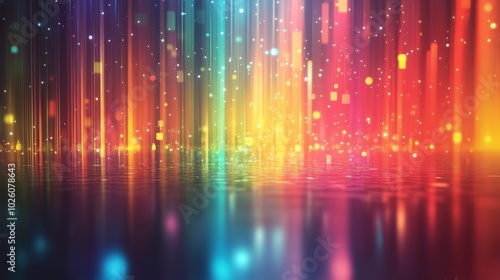 Colorful Abstract Light Streaks