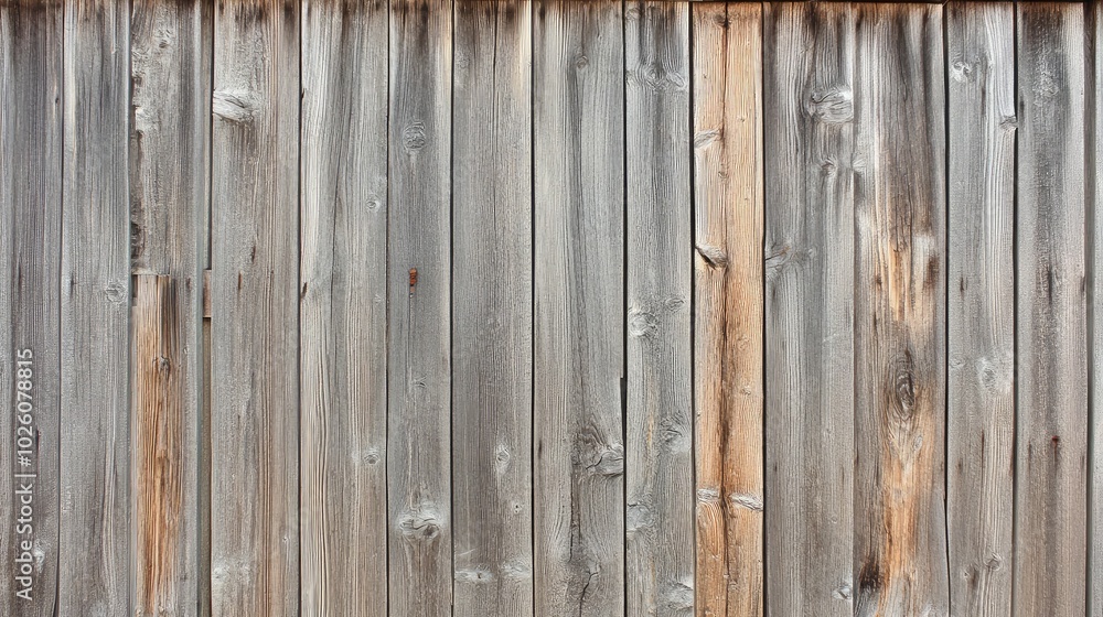 Weathered Wooden Plank Wall with Natural Texture Weathered Wooden Plank Wall with Natural Texture