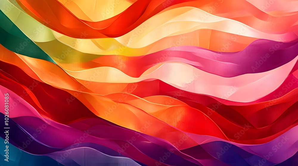 An artistic interpretation of different LGBTQ+ flags blended into a cohesive design An artistic interpretation of different LGBTQ+ flags blended into a cohesive design