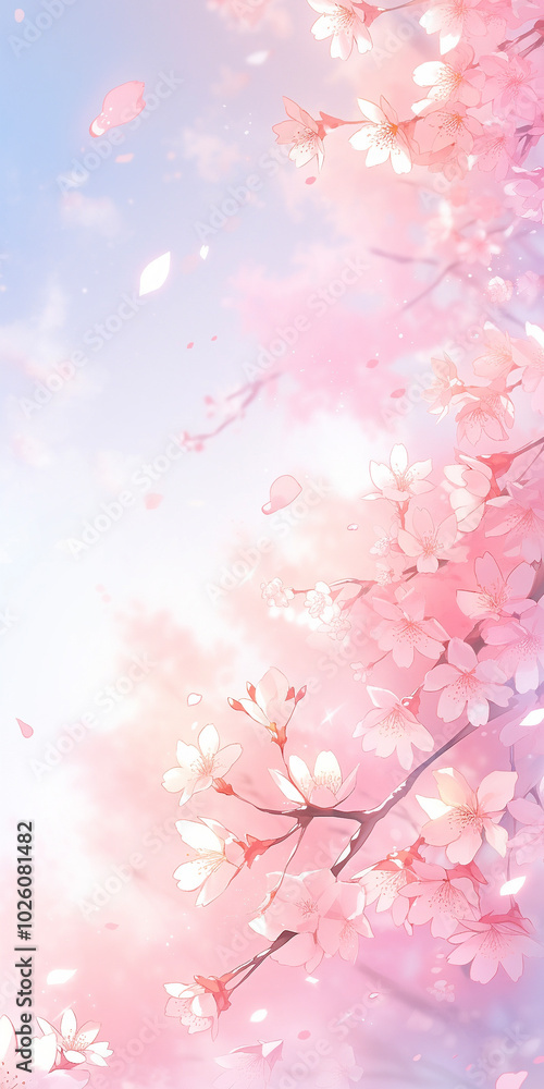青空に映える桜の花 Generative AI 青空に映える桜の花 Generative AI