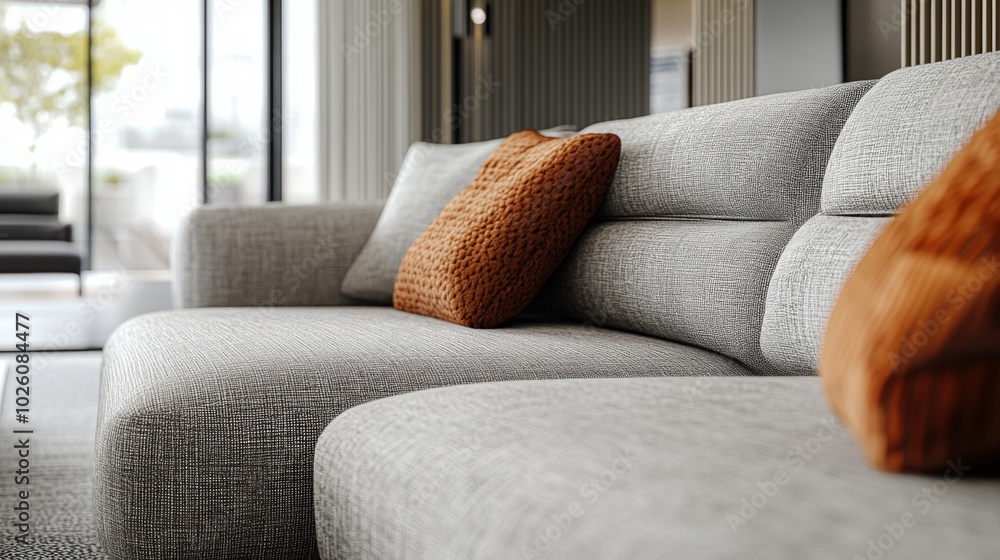 Fototapeta premium Modern Minimalist Living Room