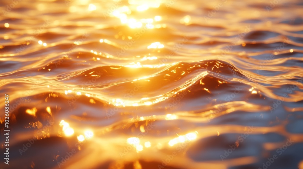 Golden Sunlight on Ocean Waves Golden Sunlight on Ocean Waves
