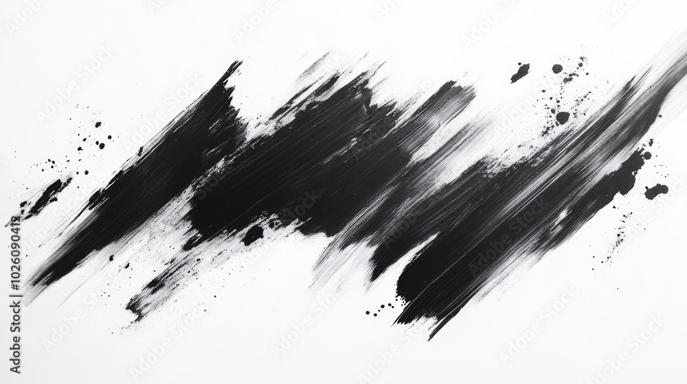 Abstract Black Brush Strokes Abstract Black Brush Strokes