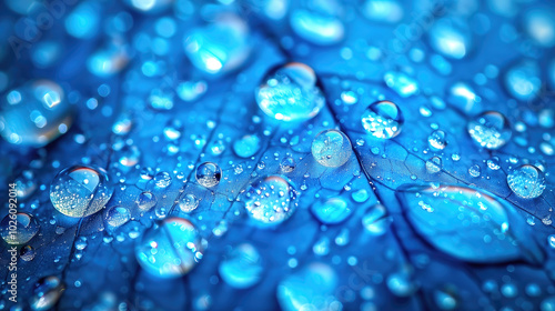 Water drops multicolor abst...