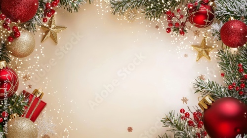 Wallpaper Mural Christmas background. Festive New Year and Christmas composition design Torontodigital.ca