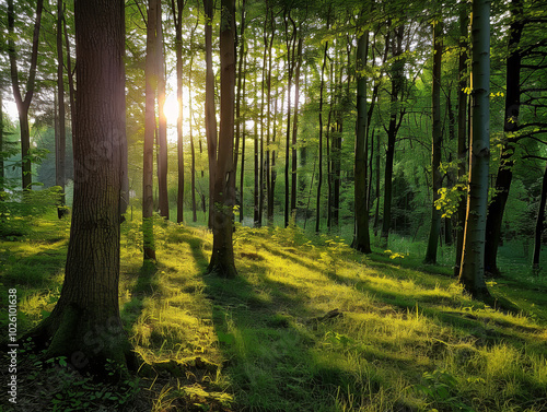 Wald Herbstliche Stimmung Sonne