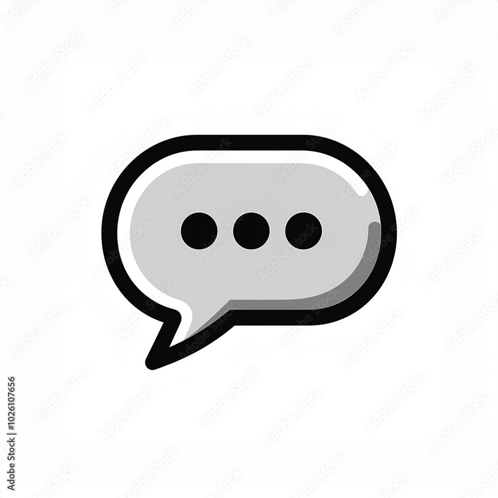 Bubble Chat Illustration Online Communication Concept Bubble Chat Illustration Online Communication Concept