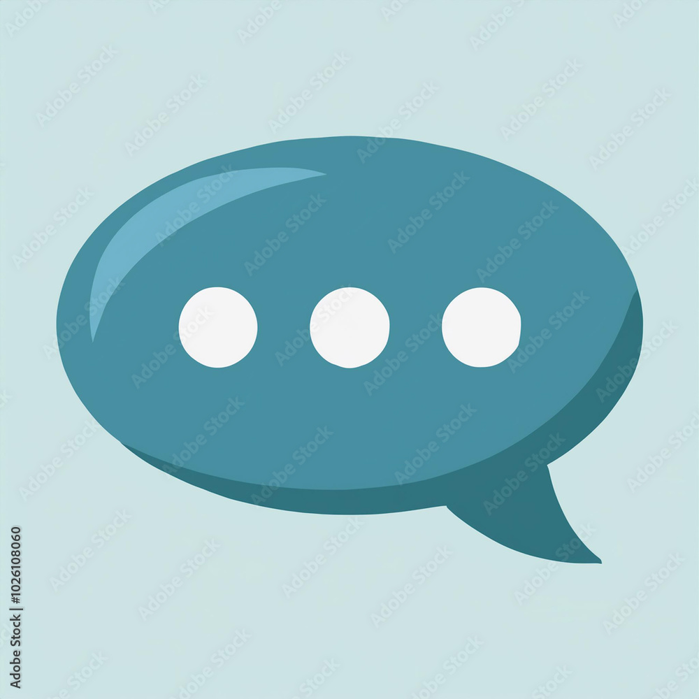 Bubble Chat Illustration Online Communication Concept Bubble Chat Illustration Online Communication Concept