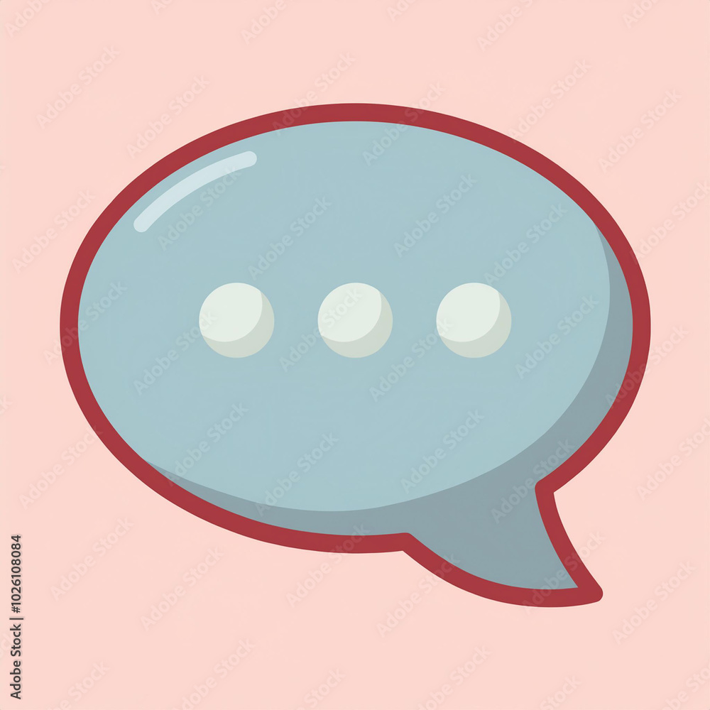 Bubble Chat Illustration Online Communication Concept