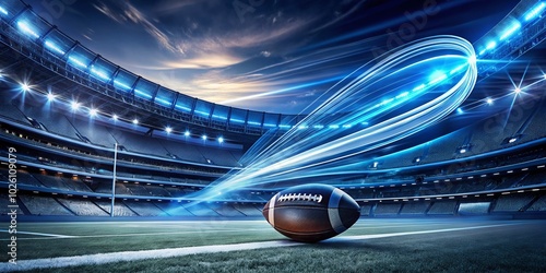 Obraz na płótnie Long Exposure Dallas Cowboys Logo Art for Sports Fans and Collectors w salonie