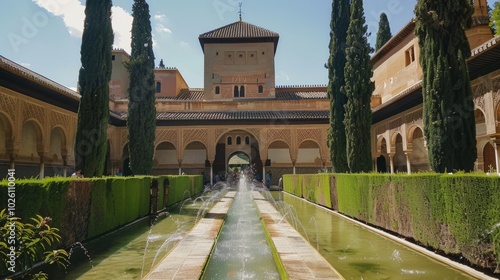 Visit to Alhambra in Granada, Spain