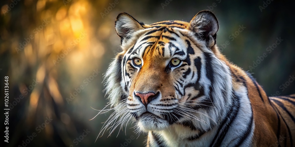 Majestic Black and White Tigers in Natural Habitat – Stunning Stock Photo Majestic Black and White Tigers in Natural Habitat – Stunning Stock Photo