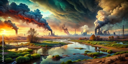 Man-Made Environmental Disasters: A Visual Exploration of Human Impact on Nature photo