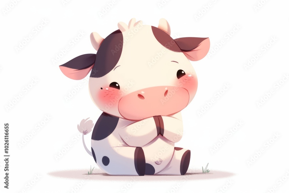 Moo-tastic Fun: The World of Cute Cartoon Cows, generative ai Moo-tastic Fun: The World of Cute Cartoon Cows, generative ai