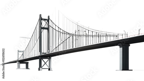 PNG Architecture bridge engineering cityscape On The White background.....