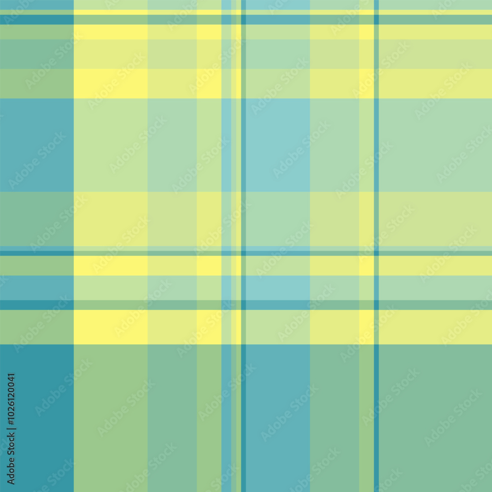Fototapeta premium Famous pattern texture fabric, turkish seamless plaid tartan. Rustic check vector textile background in light and lime colors.
