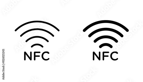 NFC icon concept. Stock vector