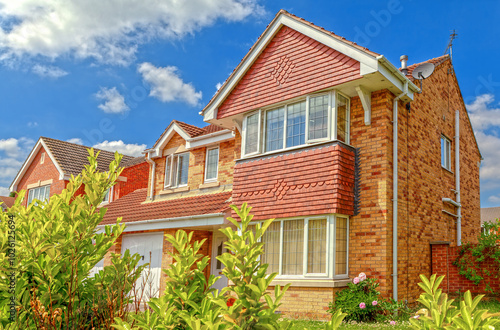 Wallpaper Mural Row of typical brick terraced houses Torontodigital.ca