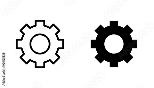 Settings icon concept. Stock vector