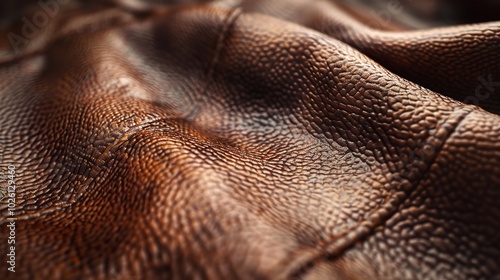 Close up brown leather texture background