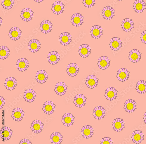 seamless pattern with flowers