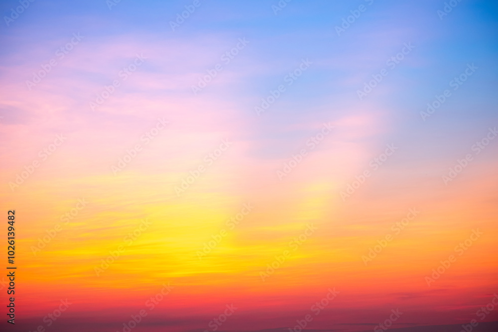 Beautiful , luxury soft gradient orange gold clouds and sunlight on the blue sky perfect for the background, take in everning,Twilight, Large size, high definition landscape photo Beautiful , luxury soft gradient orange gold clouds and sunlight on the blue sky perfect for the background, take in everning,Twilight, Large size, high definition landscape photo