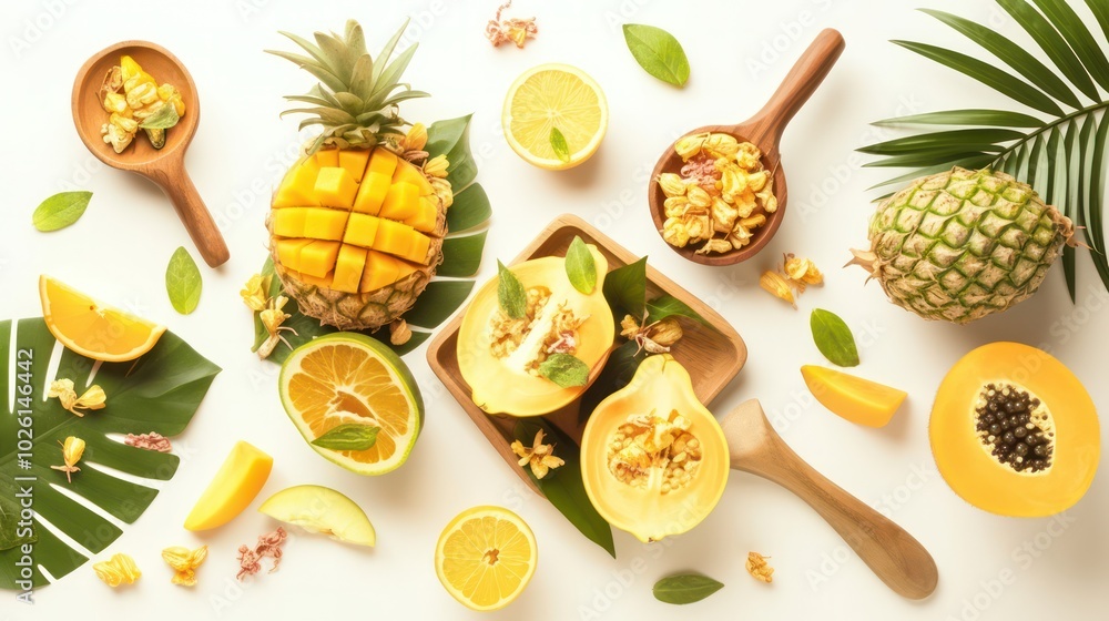 Exotic fruits combined with herbal remedies, creating dishes that offer both flavor and healing. Exotic fruits combined with herbal remedies, creating dishes that offer both flavor and healing.