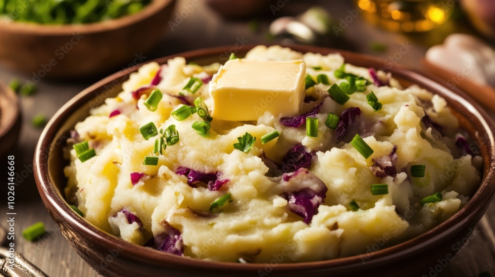 Mashed Potatoes with Red Onion Mashed Potatoes with Red Onion