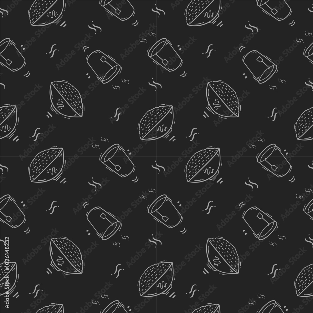food pattern. doodle food pattern. seamless pattern of food and beverage. hand drawn food pattern background food pattern. doodle food pattern. seamless pattern of food and beverage. hand drawn food pattern background