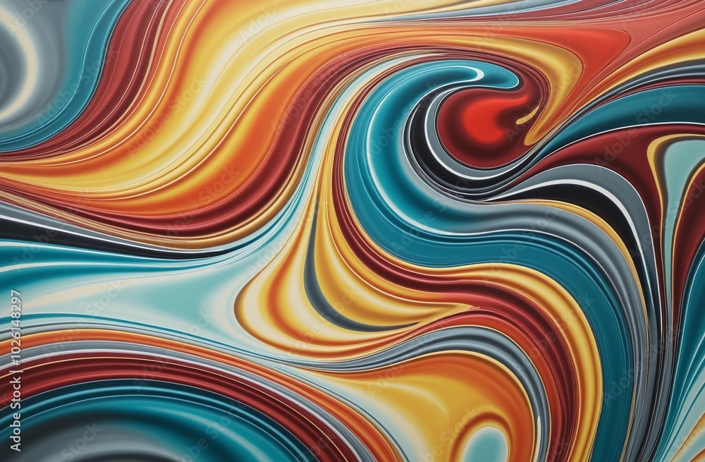 Glossy Abstract Wave Design with SlateGray, Cyan, IndianRed, Gold, and Goldenrod Shades Glossy Abstract Wave Design with SlateGray, Cyan, IndianRed, Gold, and Goldenrod Shades
