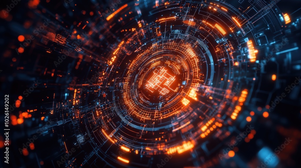 Elegant technology pattern art with sophisticated graphics and modern design elements. Perfect for high-tech and digital-themed visuals Elegant technology pattern art with sophisticated graphics and modern design elements. Perfect for high-tech and digital-themed visuals