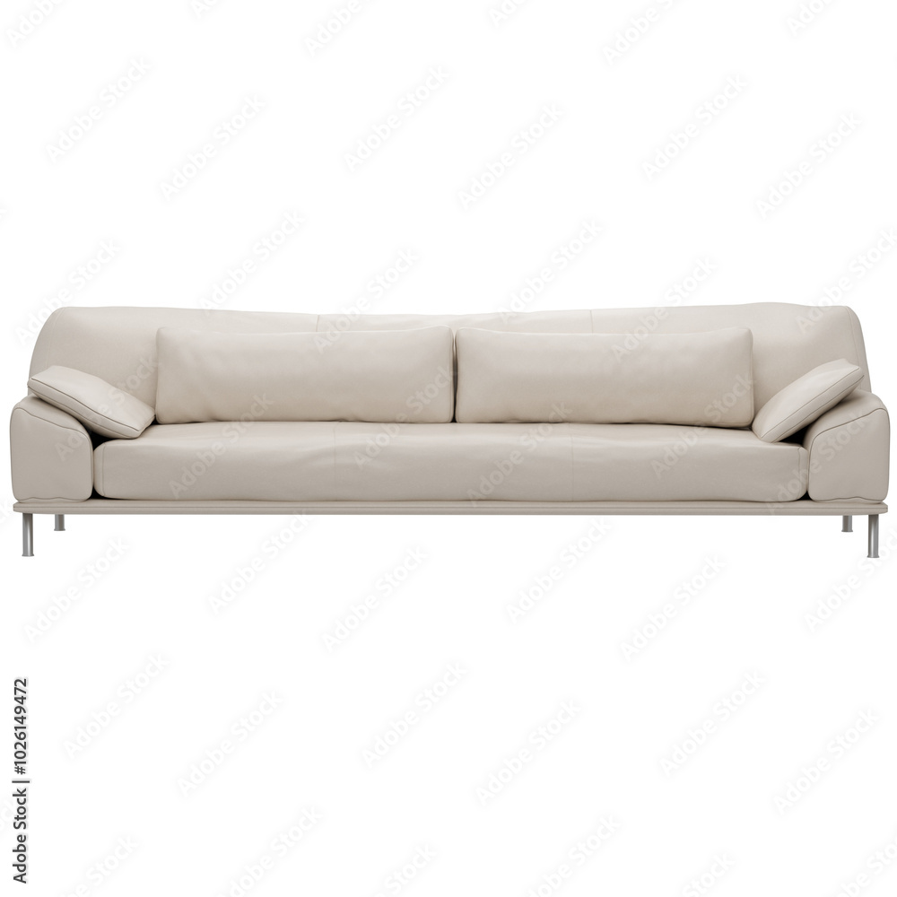 3d render white sofa home decor with transparent background 3d render white sofa home decor with transparent background
