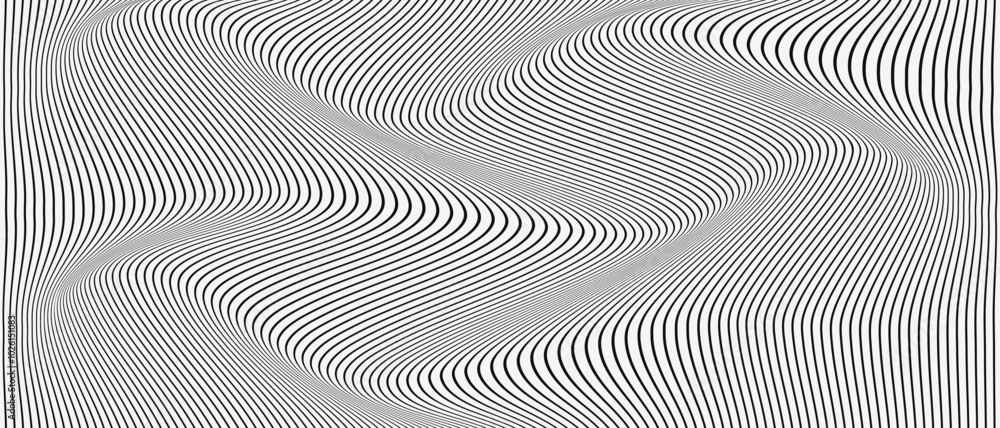 abstract simple black thin line wave pattern can be used background. abstract simple black thin line wave pattern can be used background.