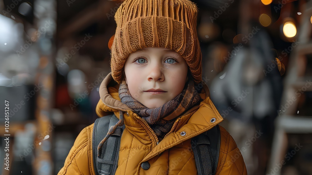 Mockup of beanie hats for kids Mockup of beanie hats for kids