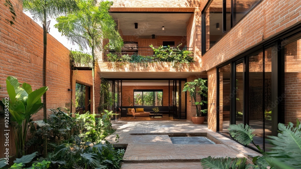 Eco-friendly brick wall materials - Showcasing brick walls made from eco-friendly materials, such as recycled bricks or sustainably sourced clay, Eco-friendly brick wall materials - Showcasing brick walls made from eco-friendly materials, such as recycled bricks or sustainably sourced clay,