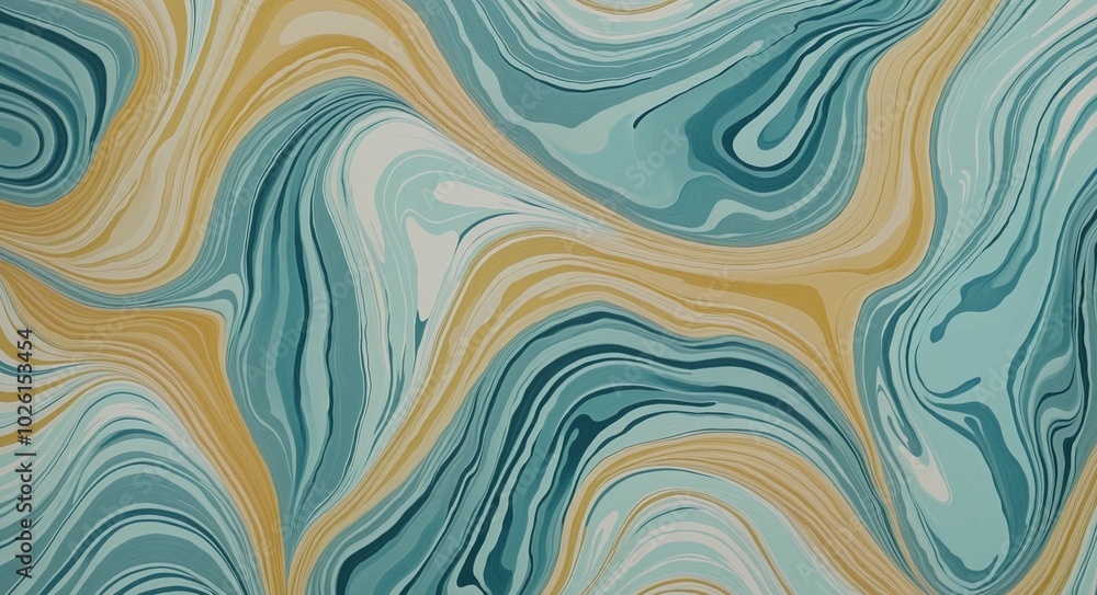 Bold Abstract Pattern with HoneyDew, Cyan, and AliceBlue Organic Shapes Bold Abstract Pattern with HoneyDew, Cyan, and AliceBlue Organic Shapes