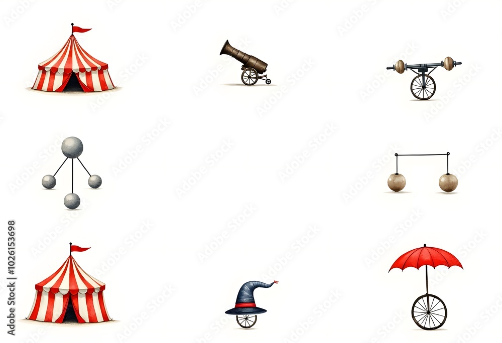 Set of country fair objects vector illustration
Set of country fair objects vector illustration