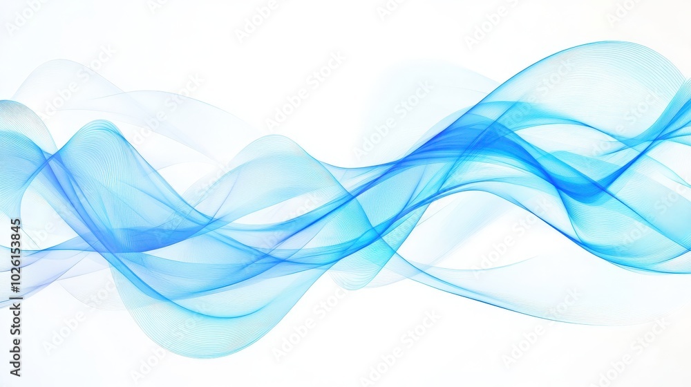 Elegant white backdrop with a vivid electric blue energy wave illustration, featuring smooth, flowing lines and a radiant glow for a captivating design Elegant white backdrop with a vivid electric blue energy wave illustration, featuring smooth, flowing lines and a radiant glow for a captivating design