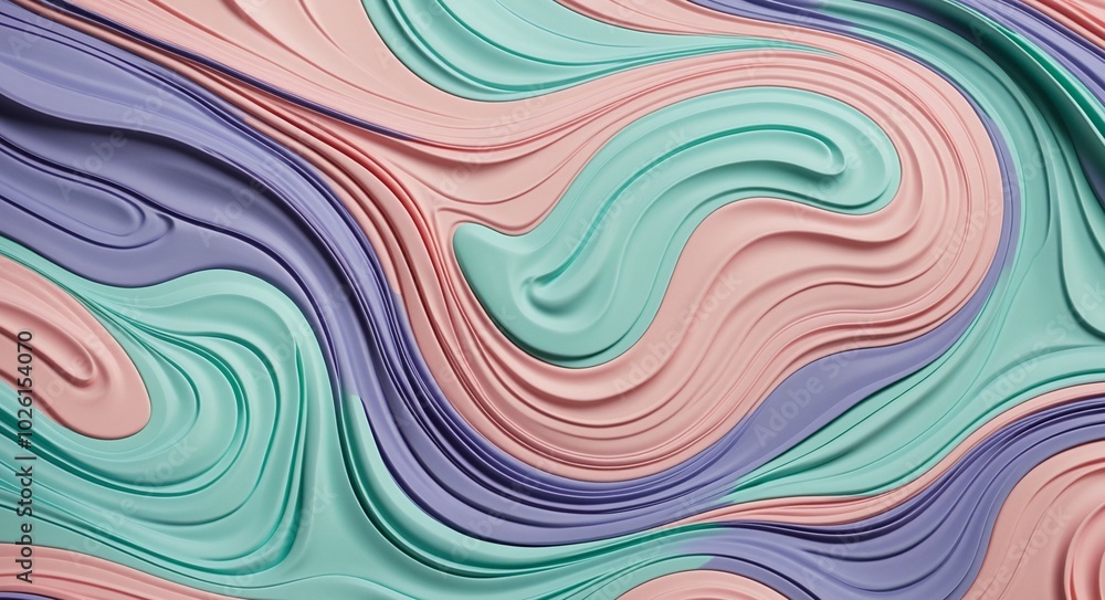Bold Abstract Pattern with HoneyDew, Cyan, and LavenderBlush Organic Shapes Bold Abstract Pattern with HoneyDew, Cyan, and LavenderBlush Organic Shapes